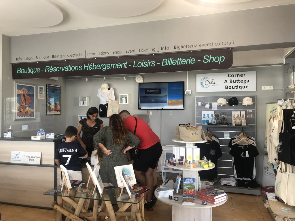 Boutique et services de l’office de tourisme 